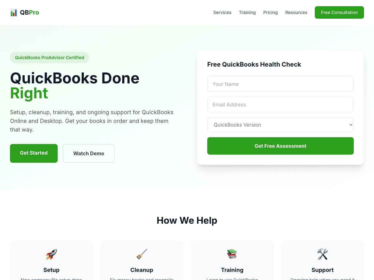 Quick Books Consulting